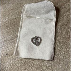 James Avery Heart “S” Charm